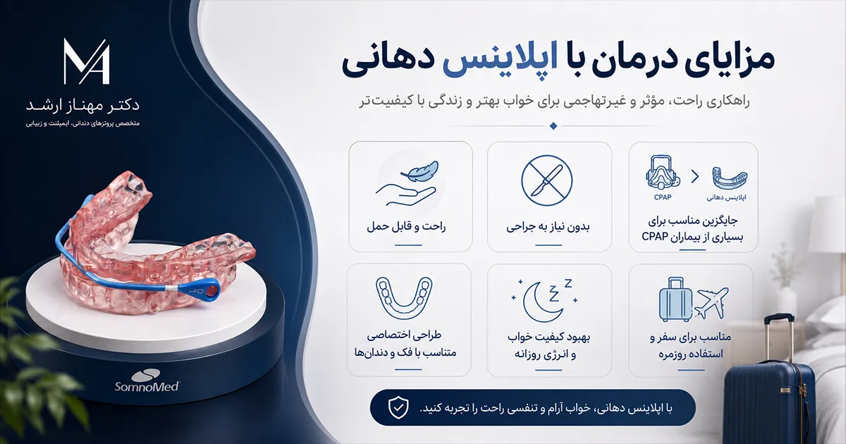 مزایای درمان با اپلاینس دهانی