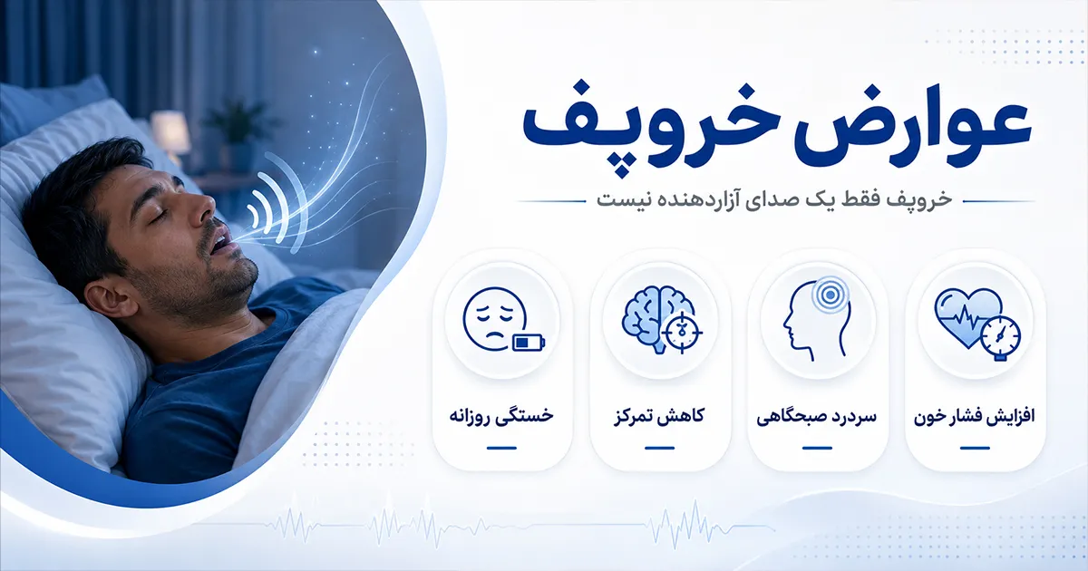عوارض آپنه و خروپف