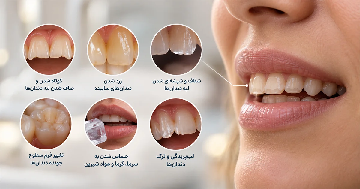 علائم ساییدگی دندان
