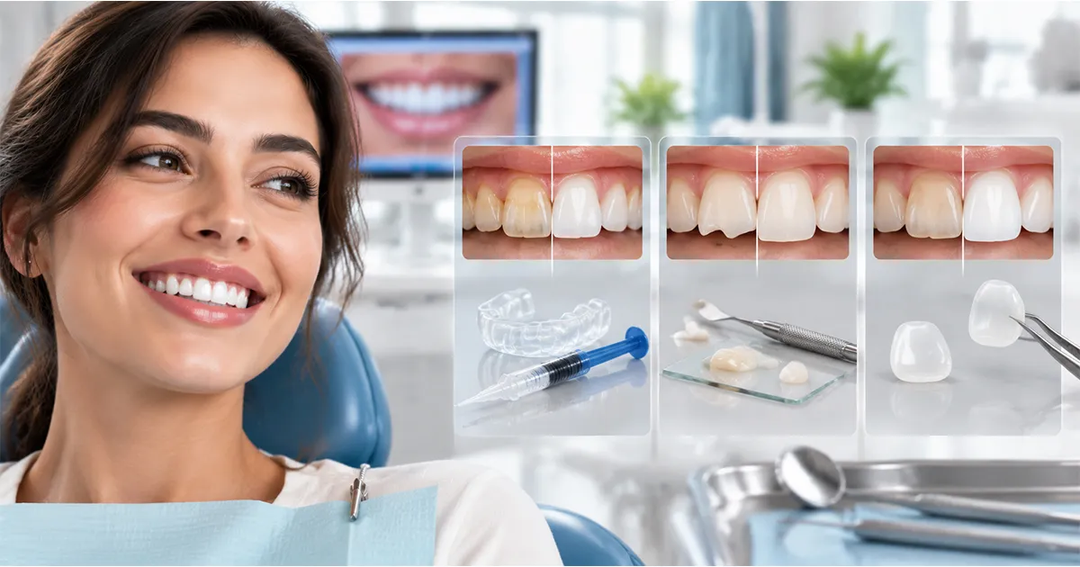 مقایسه بلیچینگ، کامپوزیت و لمینیت
